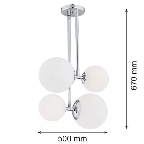 Argon ASPEN 1646 Függőlámpa 4x15W/E27 IP20