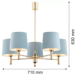 Argon PONTE 2085 Függőlámpa 5x15W/E27 IP20