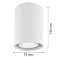 Argon TYBER 3119 Süllyesztett mennyezeti lámpa 1x5W/GU10 IP20