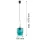 ARGON 3271 NEWA Modern Függesztett Lámpa Tenger E27 IP20