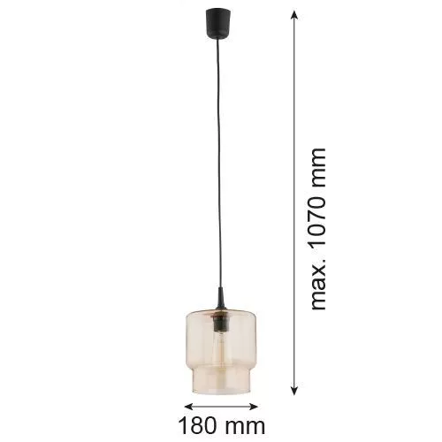 ARGON 3273 NEWA Modern Függesztett Lámpa Sárga E27 IP20
