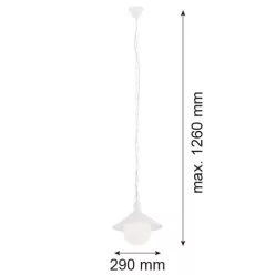 Argon ERBA BIS 3296 Függőlámpa 1x15W/E27 IP44