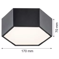   Argon ARIZONA 3824 Süllyesztett mennyezeti lámpa 1x9W/LED 3000K 1150LM IP20