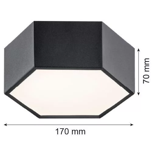 Argon ARIZONA 3824 Süllyesztett mennyezeti lámpa 1x9W/LED 3000K 1150LM IP20