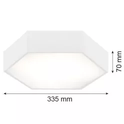   Argon ARIZONA 3827 Süllyesztett mennyezeti lámpa 1x22,5W/LED 3000K 2450LM IP20
