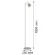 Argon DORIA 4271 Állólámpa 1x15W/E27 IP20