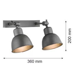 Argon EUFRAT 677 Fali lámpa 2x15W/E27 IP20