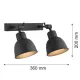 Argon EUFRAT 679 Fali lámpa 2x15W/E27 IP20