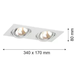 Argon OLIMP 785 Beépíthető spotlámpa 2x6W/G9 IP20