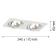 Argon OLIMP 785 Beépíthető spotlámpa 2x6W/G9 IP20