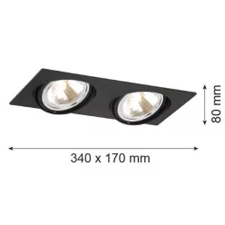 Argon OLIMP 787 Beépíthető spotlámpa 2x6W/G9 IP20