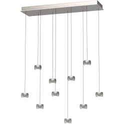   AVIANO LIGHTING 7039-1003 QUIBERON Többágú Függesztett Lámpa Matt Nikkel LED IP20