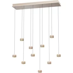   AVIANO LIGHTING 7039-1013 QUIBERON Többágú Függesztett Lámpa Homokkő LED IP20