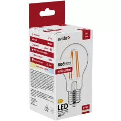 Avide LED Filament Globe 7W E27 806LM WW 2700K