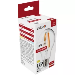   Avide LED Filament Globe 12W E27 1800LM A70 WW 2700K High Lumen