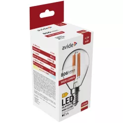   Avide LED Filament Mini Globe 6.5W E14 WW 806LM 2700K High Lumen