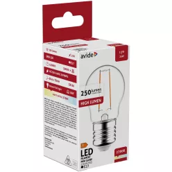 Avide LED Filament Mini Globe 2.5W E27 250LM WW 2700K