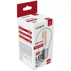 Avide LED Filament Mini Globe 4.5W E27 470LM WW 2700K
