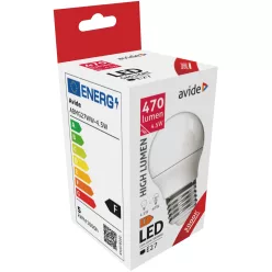 Avide LED Globe Mini G45 470LM 4.5W E27 WW 3000K