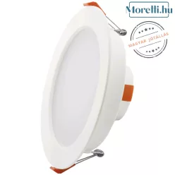 mennyezetbe építhető lámpa fehér színű vázzal és műanyag testtel beltéri használatra avide-acrpww-r-12w-pc - moretti.hu