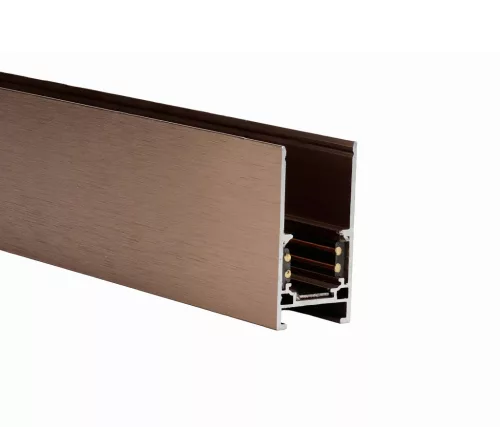 ALFA Mágneses sín52 1m + 2x Végzáró ANODISED CHOCOLATE