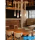 UNIVERSO Kender kötél csillár 4xE27 max. 240V 600×1240mm fekete