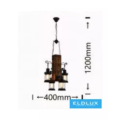 ELDLUX B54-4 Vintage Csillár IP20