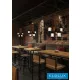 UNIVERSO Csillár 4xE27 IP20 D400x1200mm fekete