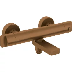 Therm termosztátos kád csaptelep, szálcsiszolt bronz