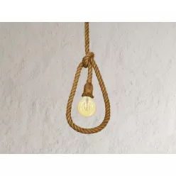 Foglalat E27 / 1,5m / kötél - természetes - BH671-2