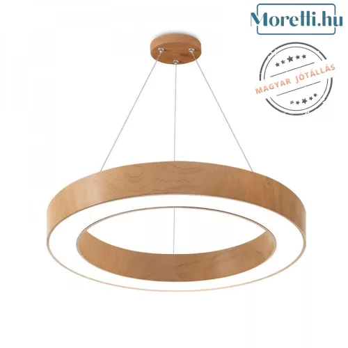 függesztett lámpa fa színű vázzal és fém testtel beltéri használatra braytron-bh16-06187 - moretti.hu