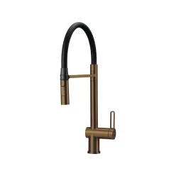 Magnetic rugalmas mosogató csaptelep, szálcsiszolt bronz