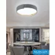 UNIVERSO Mennyezeti lámpa 46w 3680lm 6500k 495x100mm szürke/arany