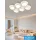 UNIVERSO Mennyezeti lámpa 120w 9600lm 4000k 860x570x130mm fehér/arany