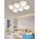 UNIVERSO Mennyezeti lámpa 120w 9600lm 4000k 860x570x130mm fehér/arany
