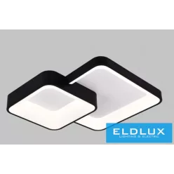   UNIVERSO mennyezeti lámpa 58w 4640lm CCT fekete 725x590x100mm
