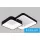 UNIVERSO mennyezeti lámpa 58w 4640lm CCT fekete 725x590x100mm