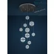 függesztett lámpa szatén színű vázzal és üvegszál testtel beltéri használatra catellani-smith-cpk10cl - moretti.hu