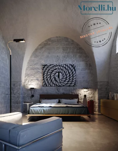 állólámpa fekete színű vázzal és fém testtel beltéri használatra catellani-smith-uffb - moretti.hu