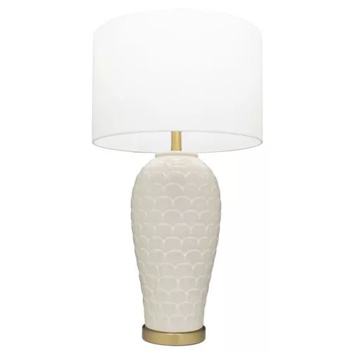 Cosmolight MURCIA T01033BR-WH Asztali lámpa 1x40W/E27 IP20