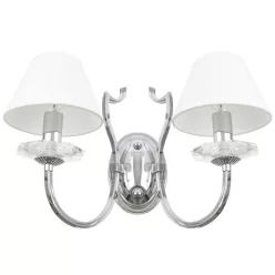Cosmolight RIGA W02779CH-WH Plafonlámpa 2x40W/E14 IP20