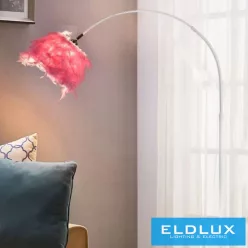   UNIVERSO Tollas állólámpa 1XE27 Max.60w 1850x1100mm Rózsaszín