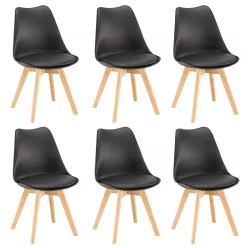 Silla étkezőszék 6 db fekete színben