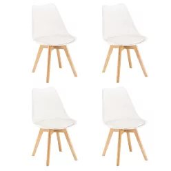 Silla étkezőszék 4 db fehér színben