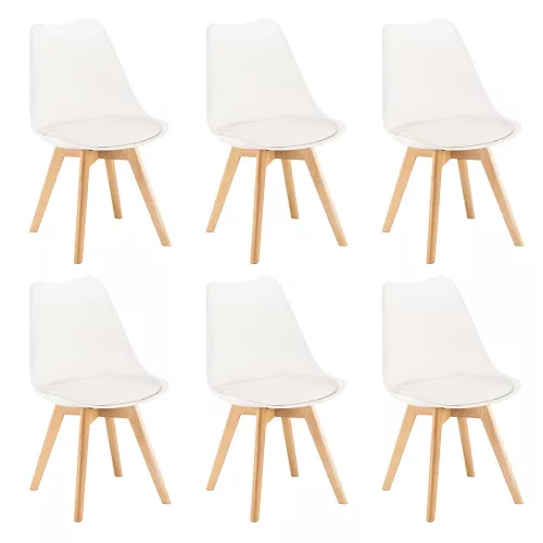 Silla étkezőszék 6 db fehér színben