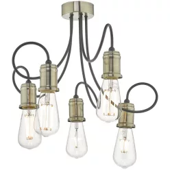Dar Lighting ALZBET ALZ5475 Plafonlámpa 5x60W/E27