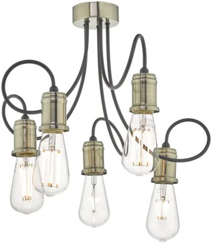 Dar Lighting ALZBET ALZ5475 Plafonlámpa 5x60W/E27