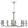Dar Lighting AMBASSADOR AMB0846 Csillár 8x40W/E14