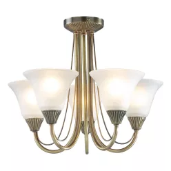   DAR LIGHTING BOS05 BOSTON Modern Csillár Antik Sárgaréz E14 IP20
