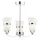 Dar Lighting DUBLIN DUB0350-LED Csillár 3x4W/LED 2700K 1350LM IP20